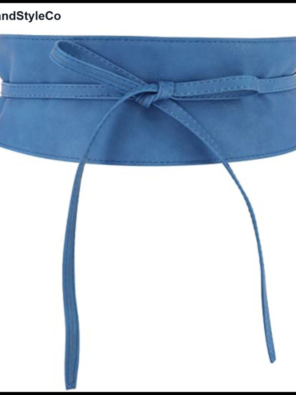 Women's Wide Faux Leather Obi Belt Lace-Up Waist Wrap